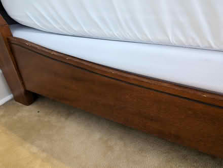 Photo of free King size sleigh bed (Phinney Ridge) #2
