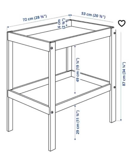 Photo of free Ikea Changing table, beech/white (W3) #1