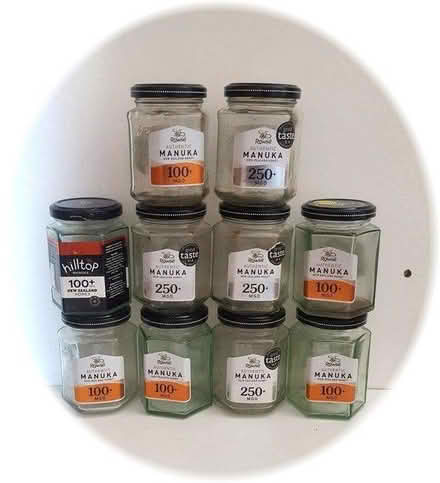 Photo of free empty hexagonal honey bottles x20 (N evington, Leicester LE5) #1