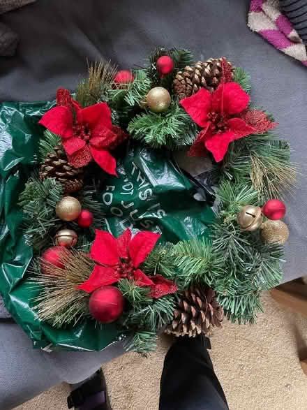 Photo of free Wreath and baubles . (Rishton BB1) #1