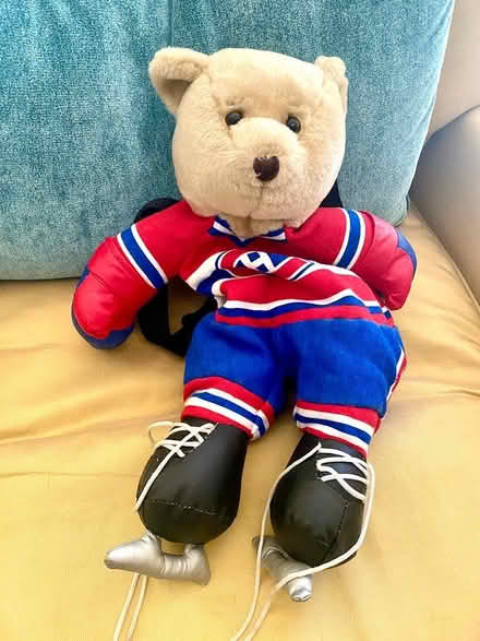 Photo of free Montreal Canadiens Bear Backpack (Near Rancho San Antonio Park) #2