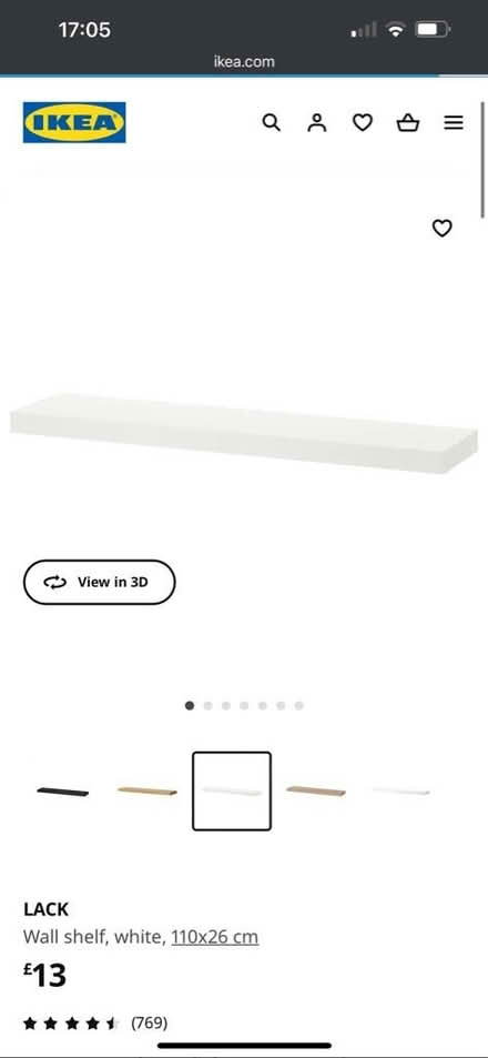 Photo of free IKEA Lack white floating shelf (EH6) #1