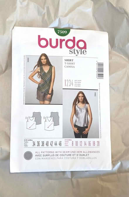 Photo of free Unused Burda shirt sewing pattern (Near Rancho San Antonio Park) #1