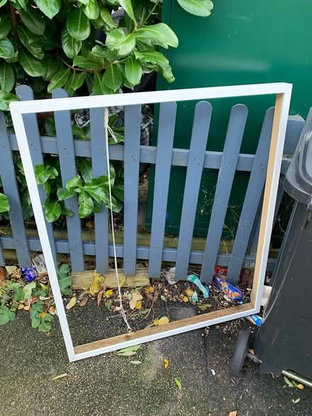 Photo of free Large white frame - no glass (Upper Clapton E5) #1