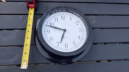 Photo of free 9" batter operated wall clock (Fruitvale between 580/Foothill) #1