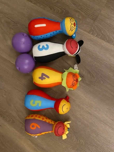 Photo of free Soft toys - bowling pins and balls (Northolt UB5) #1