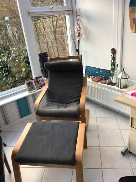 Photo of free IKEA chair & foot stool (Lichfield WS14) #1