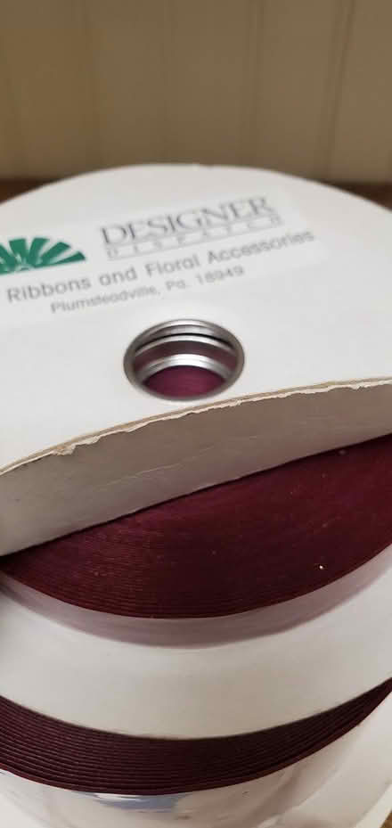 Photo of free Holiday Velvet Maroon Ribbon (Brookhaven) #2