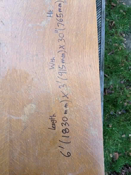 Photo of free Large Hobby Table(ex dining table) (Sandy Cross, Heathfield) #1