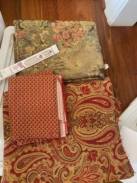 Photo of free upholstery fabric, etc (Near Rancho San Antonio Park) #1