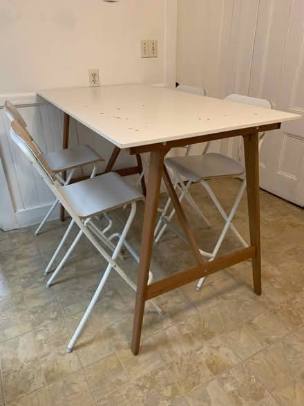 Photo of free Tall table and chairs (Somerville) #1