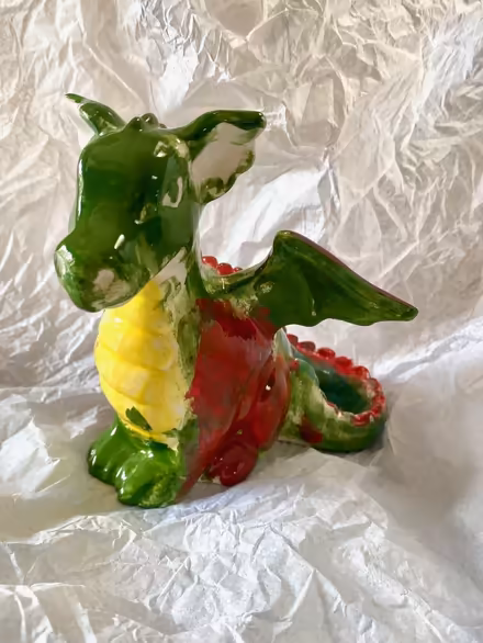 Photo of free colorful ceramic dragon (Near Rancho San Antonio Park) #2