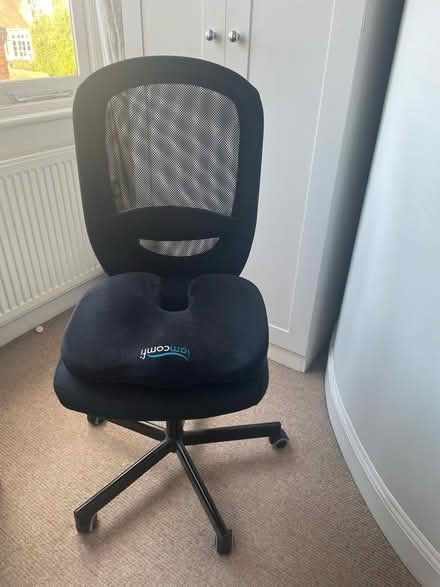 Photo of free A desk setup including chair (Chiswick) #3