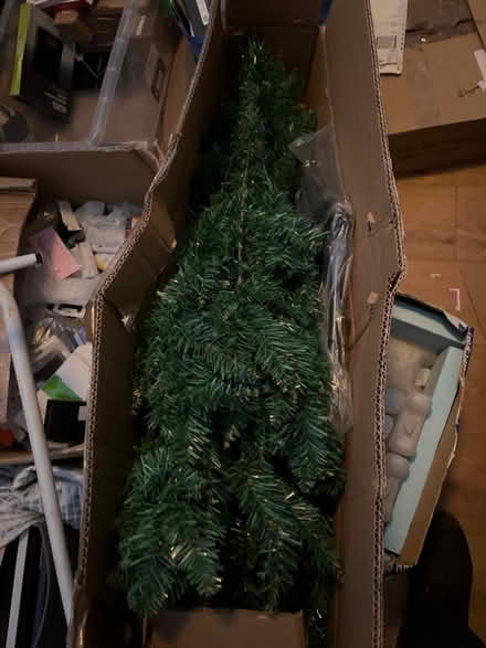 Photo of free 5 ft Xmas Christmas tree in green (SK8) #1