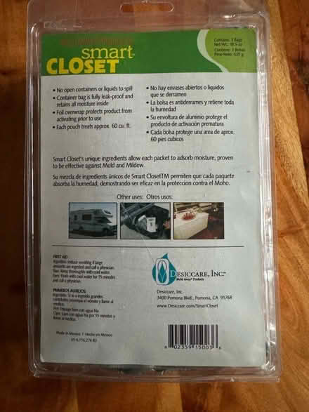 Photo of free Closet freshener/mold eliminator (Mississauga/ Streetsville) #2