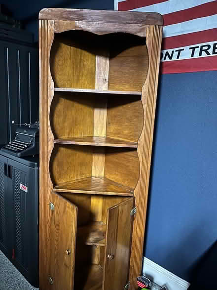Photo of free Tall corner wood hutch (West side) #1