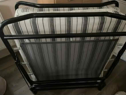 Photo of Folding single bed with mattress (Leeds LS8) #2