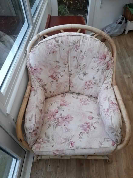 Photo of free 2 seater wicker setee and chair (Hadleigh, SS7) #2