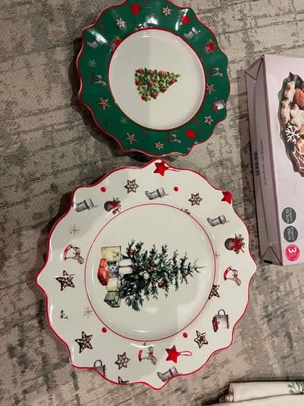 Photo of free Xmas table cloth serving plates (Burpham surrey) #2