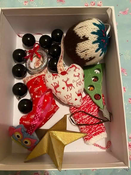 Photo of free Box of Christmas decorations (Dean Court OX2) #1