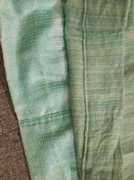 Photo of free Pair of turquoise winter curtains 175 cm wide by 154 cm drop (Sprowston NR3) #1
