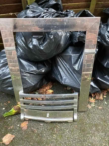 Photo of free Polished metal fire surround and accessories (Malvern Link WR14) #1