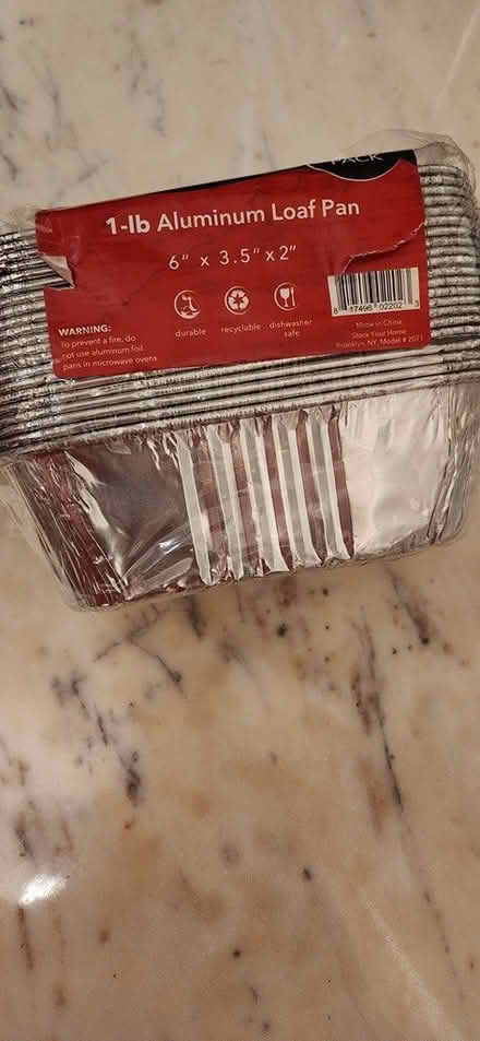 Photo of free Aluminum Pan Loaf 6"×3.5"×2" (Van Ness Metro) #2