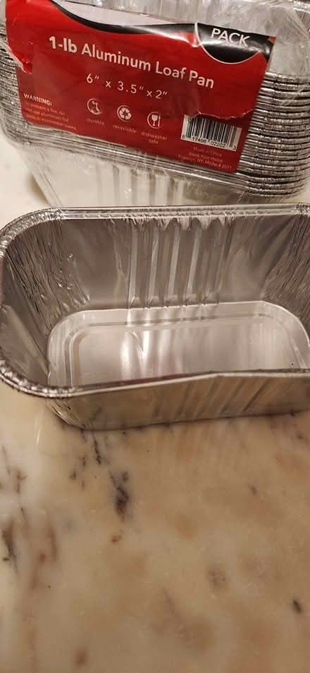 Photo of free Aluminum Pan Loaf 6"×3.5"×2" (Van Ness Metro) #1