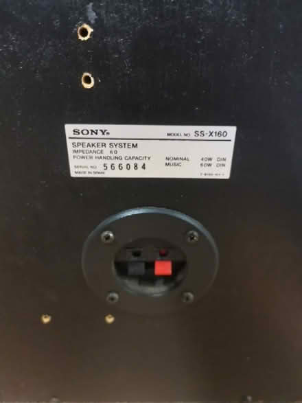 Photo of free Vintage Pair Of Sony SS-X160 loudspeakers (Dukinfield SK16) #1