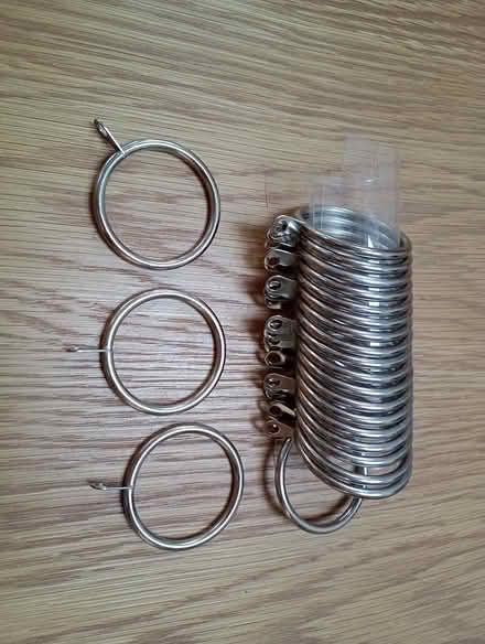 Photo of free Metal Curtain pole rings (BH9, Winton) #1