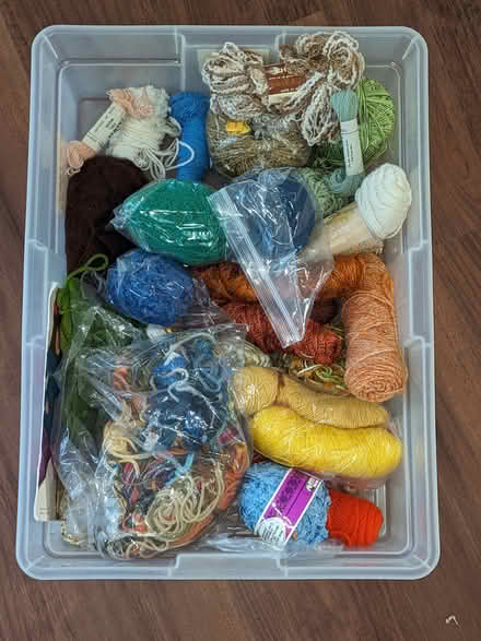 Photo of free tub of yarn (near main and 66) #1