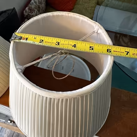 Photo of free Pair of pleated fabric lampshades (West Seattle Admiral) #3