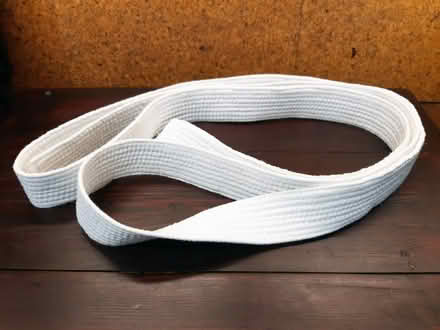 Photo of free White Gi belt (Judo, Jiu Jitsu, Karate) plain cotton 247cm (Sprowston NR3) #4