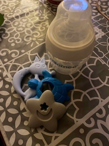 Photo of free Teething attachments & baby bottle (Manchester M9) #1