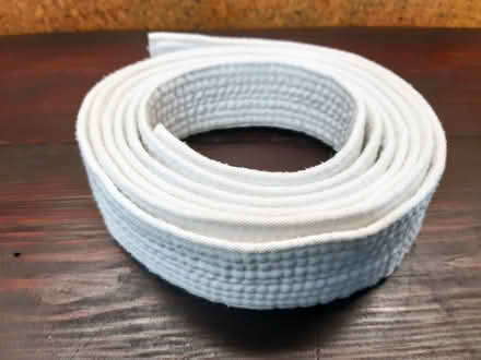 Photo of free White Gi belt (Judo, Jiu Jitsu, Karate) plain cotton 247cm (Sprowston NR3) #3