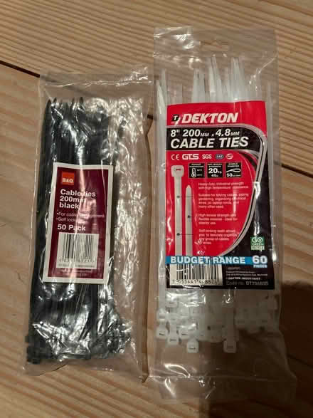 Photo of free 2 packs brand new cable ties (Fulham SW6) #1