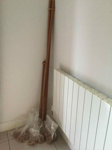 Photo of free Pine wooden curtain poles (LE3 Leicester Forest East) #1