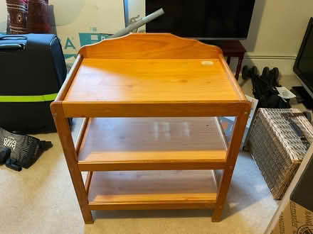 Photo of free Natural wood 3 shelf unit (Gerrards Cross SL9) #1