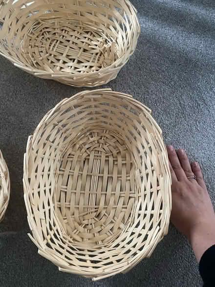 Photo of free 5 wicker hamper baskets (L38) #2
