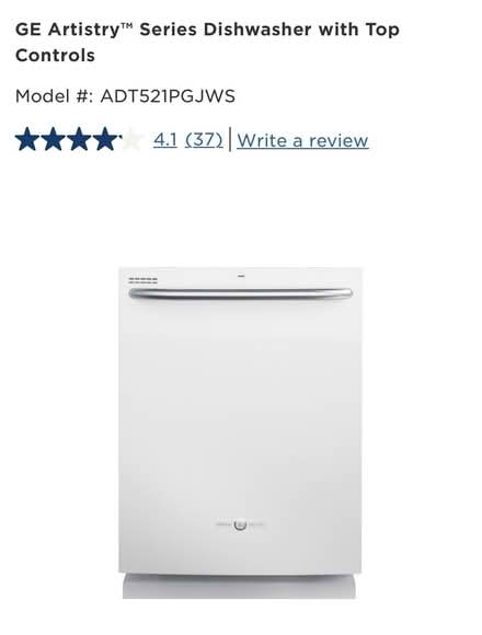 Photo of free GE Artistry Dishwasher (Redlands) #1