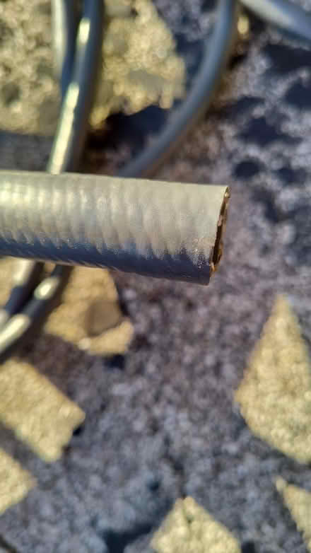 Photo of free Heavy duty garden hose, one raw end (Westmont) #3