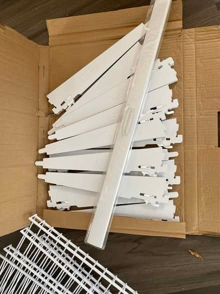 Photo of free Rubbermaid Closet System Parts (07758) #1