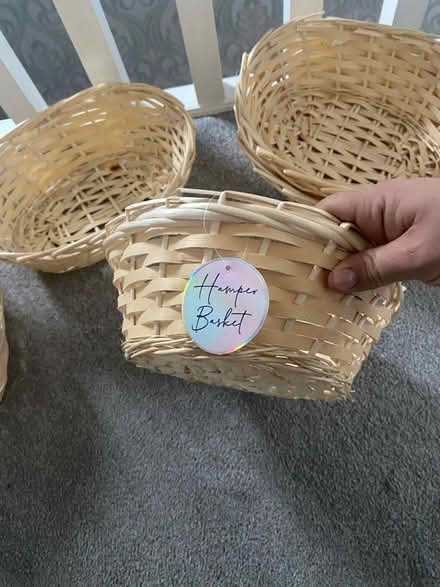 Photo of free 5 wicker hamper baskets (L38) #3