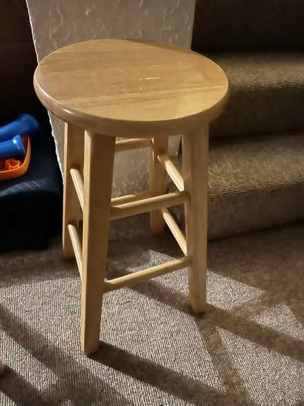 Photo of free Two wooden stools (Glyndon, md) #1