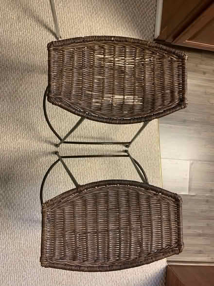 Photo of free Two rattan and metal stools (Long Branch (Silver Spring)) #4