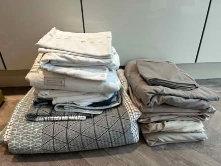 Photo of free Assorted Bedding, throws, cushions (Hartley DA3) #1