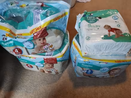 Photo of free Nappies sizes 4+ and 5 (Princes park, BN22) #1