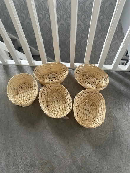 Photo of free 5 wicker hamper baskets (L38) #1