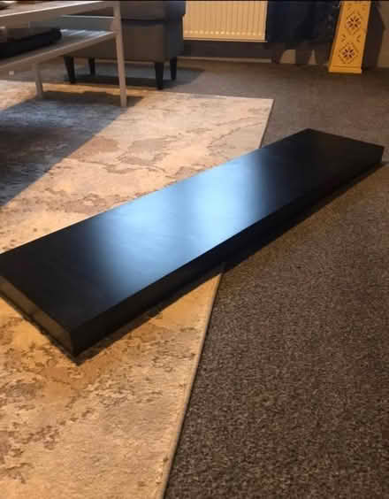 Photo of free 2 black floating shelves (Granton EH5) #2
