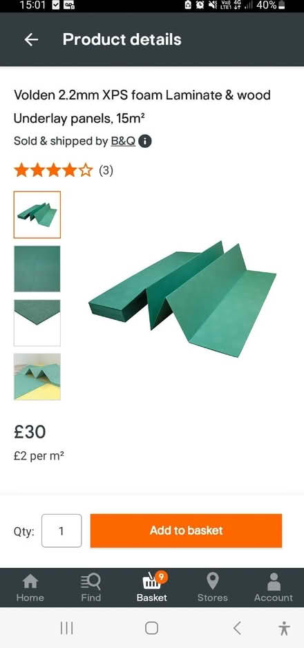 Photo of free Underlay for carpet or wooden flooring (Wycombe HP13) #1